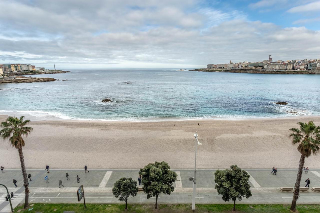 Apartamento En Primera Linea De Playa Riazor A Coruña Buitenkant foto
